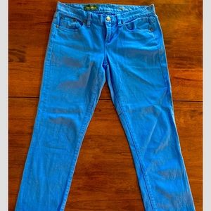 J. Crew Toothpick Skinny Jeans Ankle, Royal Blue, size 27